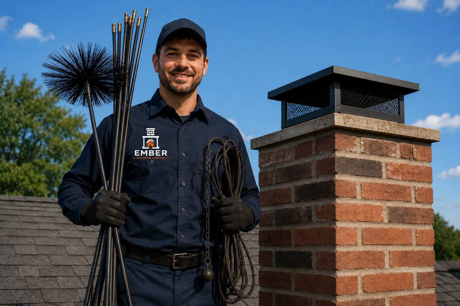 Chimney Sweep Company Atlanta, GA - Ember Chimney & Fireplace job photo
