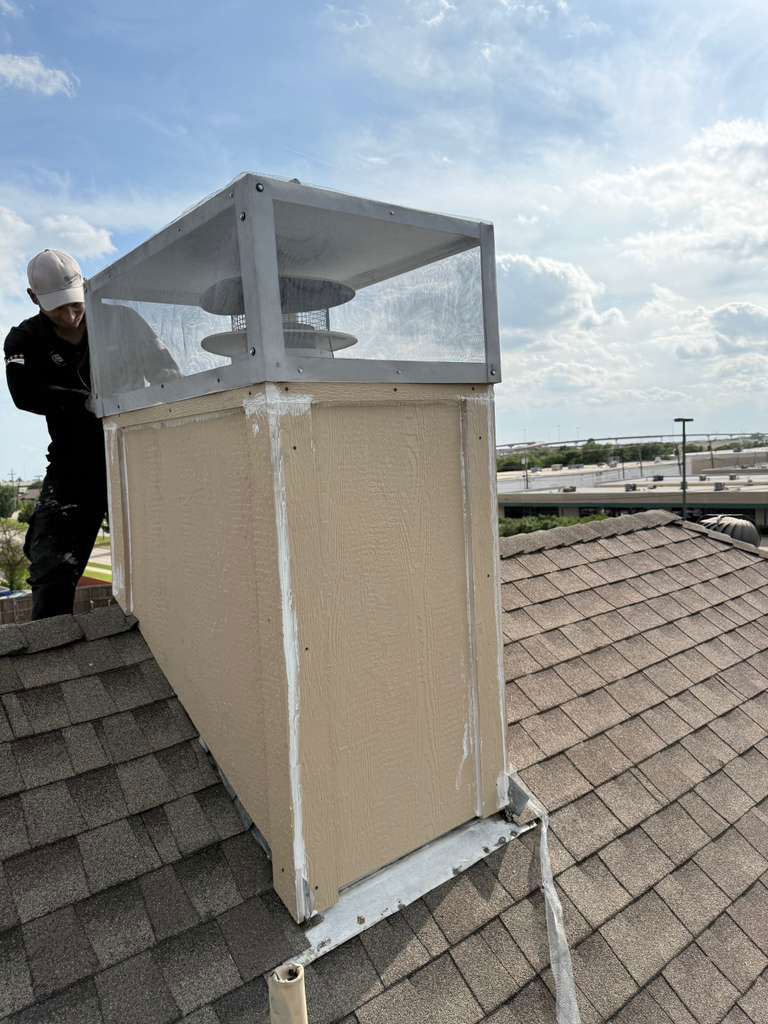 Chimney Cap Installation Company - Ember Chimney & Fireplace job photo