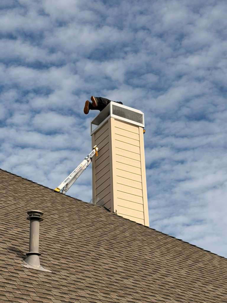 Chimney Cap Installation Company - Ember Chimney & Fireplace job photo